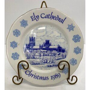 Ely Cathedral Shop Limited Edition #46 Christmas 1989 Bone China Collector Plate
